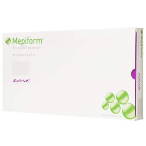 Mepiform Atraumatic Dressing For Keloid Scars 10x18 Cm 5 Pieces