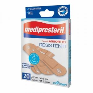 Medipresteril Assorted Resistant Plasters 4 Formats 20 Pieces