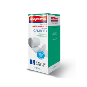 Medipresteril Cambric Hemmed Bandage M5x10cm 14/12 Threads
