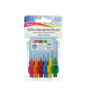 Tepe interdental brush assorted mixed interdental brushes 6 pieces