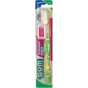 Gum technique pro toothbrush medium bristles compact inflamed gums