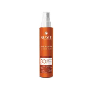 Солнцезащитный спрей Rilastil Sun System SPF 30 для защиты тела, 200 мл
