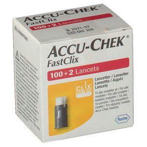 Accu-chek Fastclix 100 + 2 Finger Lancets Accu-chek Fastclix