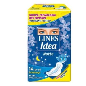 Lines absorbent night idea with wings 14 pieces