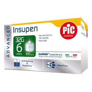 Pic Insupen Advanced Gauge Insulin Pen Needle 32x6 Mm 100 Pieces