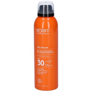 Солнцезащитный спрей-масло для тела и волос Korff Sun Secret SPF 30, высокая степень защиты, 200 мл