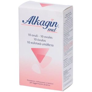 Alkagin MD NF 10 soothing protective vaginal ovules