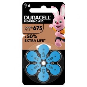 Duracell Hearing Aid Easy Tab 675 Blue Color Hearing Aid Batteries