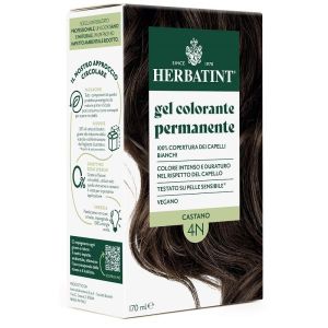 Стойкая краска для волос Herbatint, гель 4n - коричневый, 150 мл