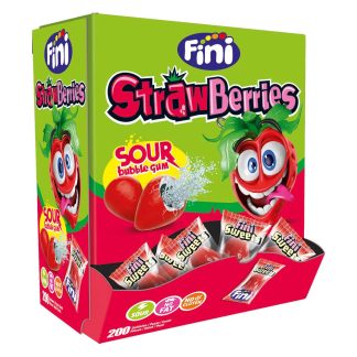 Bubble Gum Fragola Sour Fini Pz 200