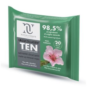 Салфетки для снятия макияжа Ialucollagen Ten, упаковка из 20 больших салфеток.