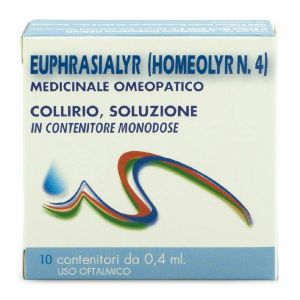 Глазные капли Hering Euphrsialyr Homeoliry N.4, раствор 0,4 мл, 10 одноразовых флаконов.