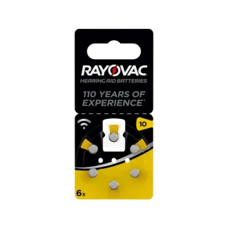Акустические батареи RAYOVAC 10