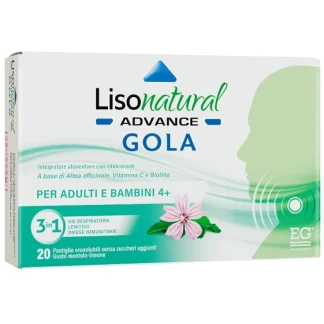 Леденцы Lisonatural Advance для горла, 20 штук.