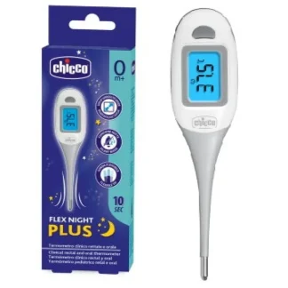 Цифровой термометр Chicco Flex Night Plus для измерения температуры тела.