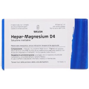 Weleda Hepar Магний D4 Гомеопатическое лекарство, 8 флаконов