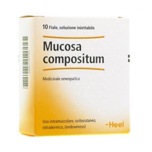 Heel Mucosa Compositum, 10 флаконов по 2,2 мл каждый.
