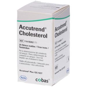 Accutrend Cholesterol For Home Self-monitoring 25 Reactive Strips