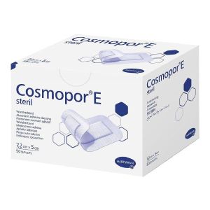 Cerotto Adesivo Cosmopor Strip Sterile In Tessuto Non Tessuto Tampone 1,5 Pretagliato In Strisce 7,2x5 50 Pezzi