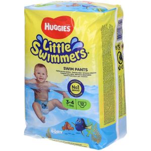 Подгузники-купальник Huggies Little Swimmers, размер M/L, 7-12 кг, 12 подгузников.