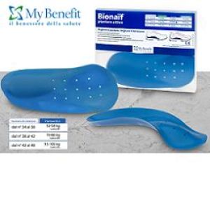 Bionaif My Benefit Active Insole Color Blue Small Size 2 Insoles