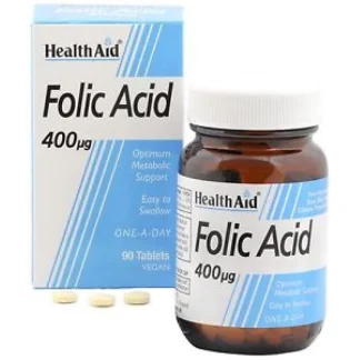 Health Aid Фолиевая кислота 400 мкг 90 г