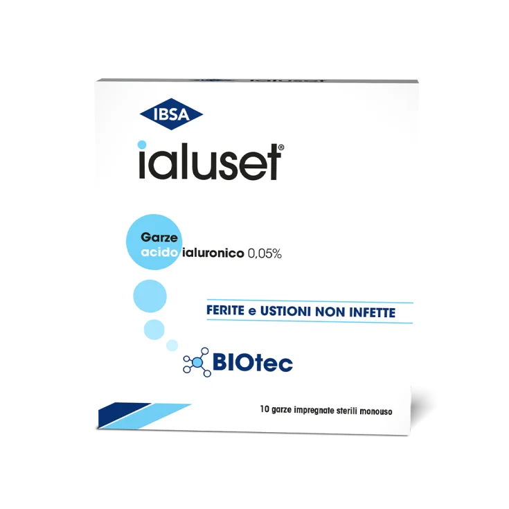 Ialuset IBSA 10 лечебных марлей 10х10см