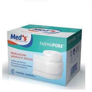 Med's Farmapore Self-Adhesive Dressing Strip With Plaster 1 mx 4 cm