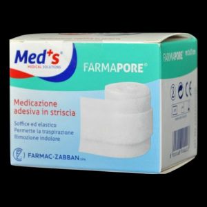 Med's Farmapore Self-Adhesive Dressing Strip With Plaster 1 mx 10 cm
