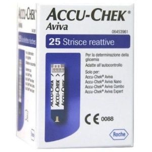 Accu-Chek Aviva Blood Glucose Test Strips 25 Pieces