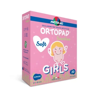 Master-Aid® Ortopad® Мягкие окклюдеры для девочек для ортоптической терапии, стандартный размер, 20 штук