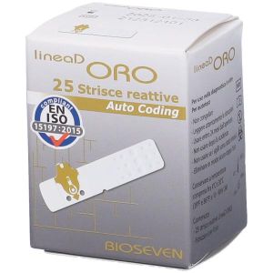 Bioseven Linea D Oro Blood Glucose Test Strips 25 Pieces