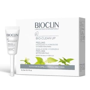 Bioclin bio-clean up sanitizing peeling all hair types 6 vials