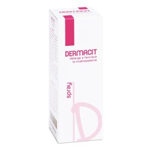 Dermacit Spray White PE Cylindrical Bottle With Ero Button