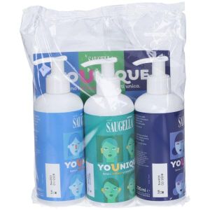 Saugella Younique Bundle 1 Dermoliquido 200 мл + 1 Attiva 200 мл + 1 Idraserum 200 мл