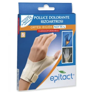 Ночной жесткий ортез Epitact для коррекции боли в большом пальце левой руки при ризартрозе, размер S, 1 шт.