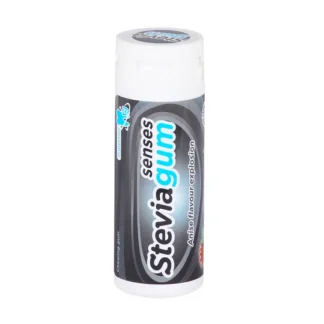 Жевательная резинка Stevia Gum Black Senses, 30 г