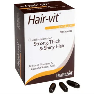 Биологически активная добавка для волос HealthAid Italia Hair-Vit, 90 капсул.