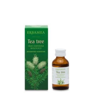 Биологически активная добавка с органическим эфирным маслом чайного дерева Erbamea, 20 мл.
