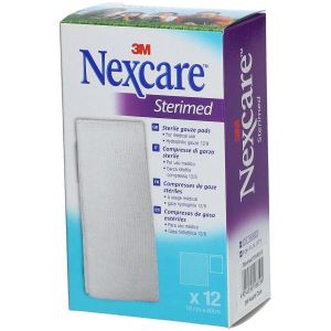 Nexcare Sterimed Compressed Gauze In Cotton 20 Threads 18x40cm Multilingual 12 Pieces
