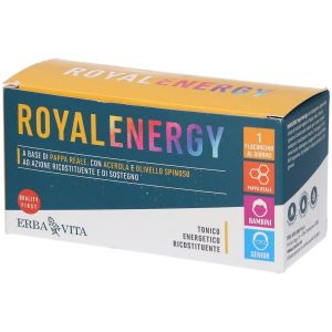 Добавка с маточным молочком Erba Vita Royal Energy, 10 флаконов.