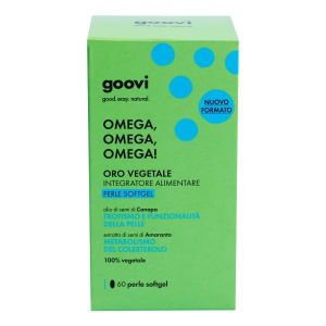 Добавка Goovi Vegetable Gold Omega 3-6-9, 60 мягких желатиновых капсул.