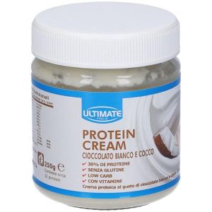 Протеиновые сливки Ultimate Protein Cream, крем для намазывания, белый шоколад и кокос, 250 г.