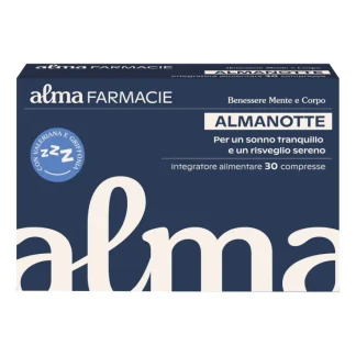 Alma Farmacie Almanotte — Добавка для сна с мелатонином, 30 таблеток.