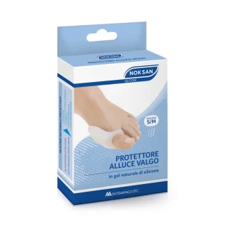 Защитный чехол для большого пальца стопы Nok San Hallux Valgus, размер S/M, MONTEFARMACO