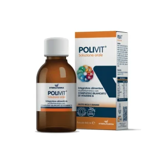 Раствор для приема внутрь Polivit® со вкусом яблока и банана, Sterilfarma, 100 мл.