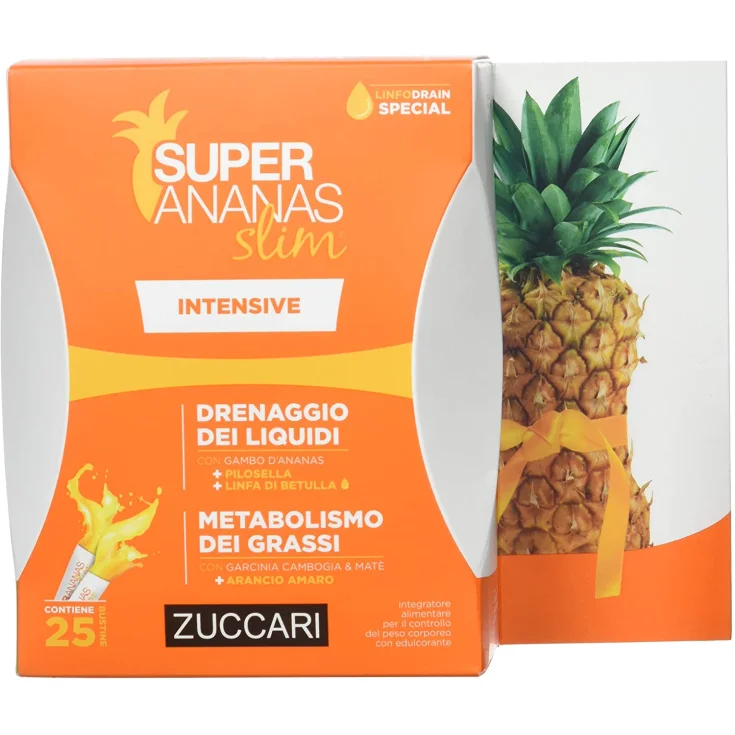 Super Ananas Slim Intensive Zuccari, упаковка из 25 стиков по 10 мл.