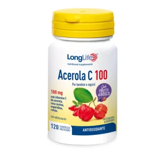 Ацерола C 100 LongLife 120 жевательных таблеток со вкусом ягод