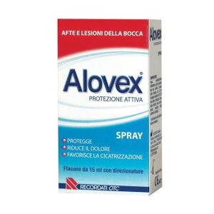 Alovex active protection spray anti canker sores 15 ml