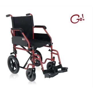 Складная инвалидная коляска Ardea Go 43 см, красная MORETTI®